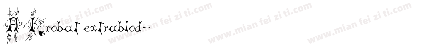 AKrobat extrablod字体转换
